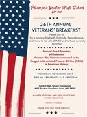 26th Annual Veterans' Breakfast at Gautier High School